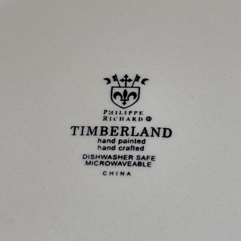 Set Of 3 Philippe Richard Hand Painted Timberland Plates 11" Dinner READ MORE - Picture 7 of 9